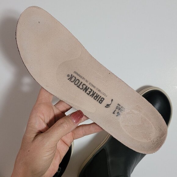 Birkenstock Black and Cream Ankle Boots - Picture 7 of 9